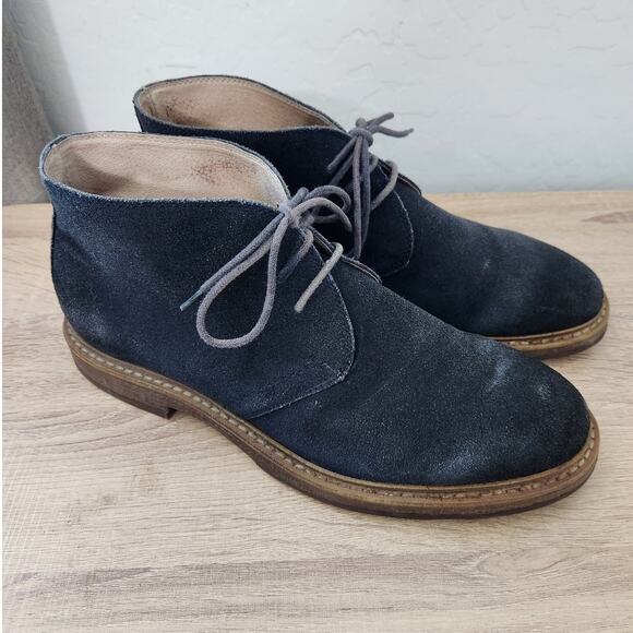 1901 Nordstrom Men's Size 11 Suede Leather Chukka Boots Blue Dress Shoes 170218 - Picture 13 of 13
